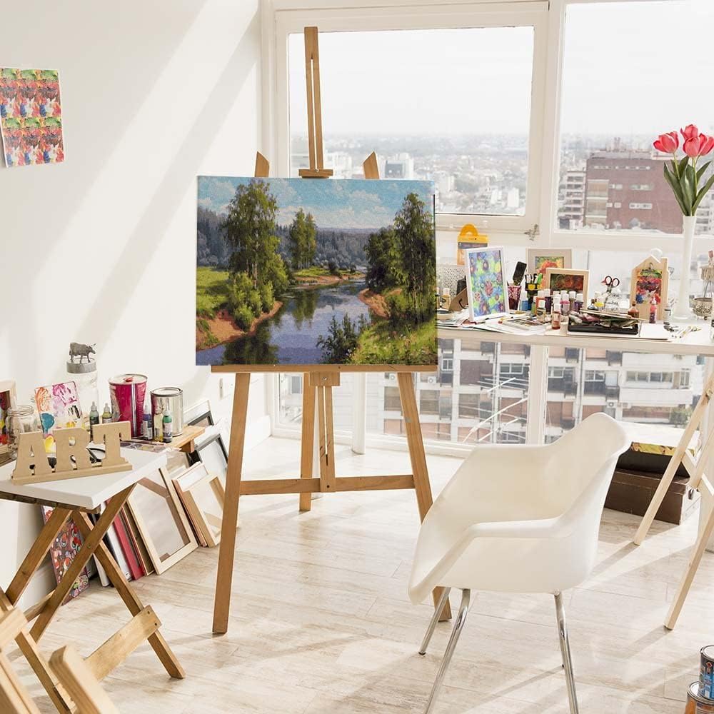 Malen nach Zahlen Set Sommerlandschaft, Sommerlandschaft Mit Rahmen