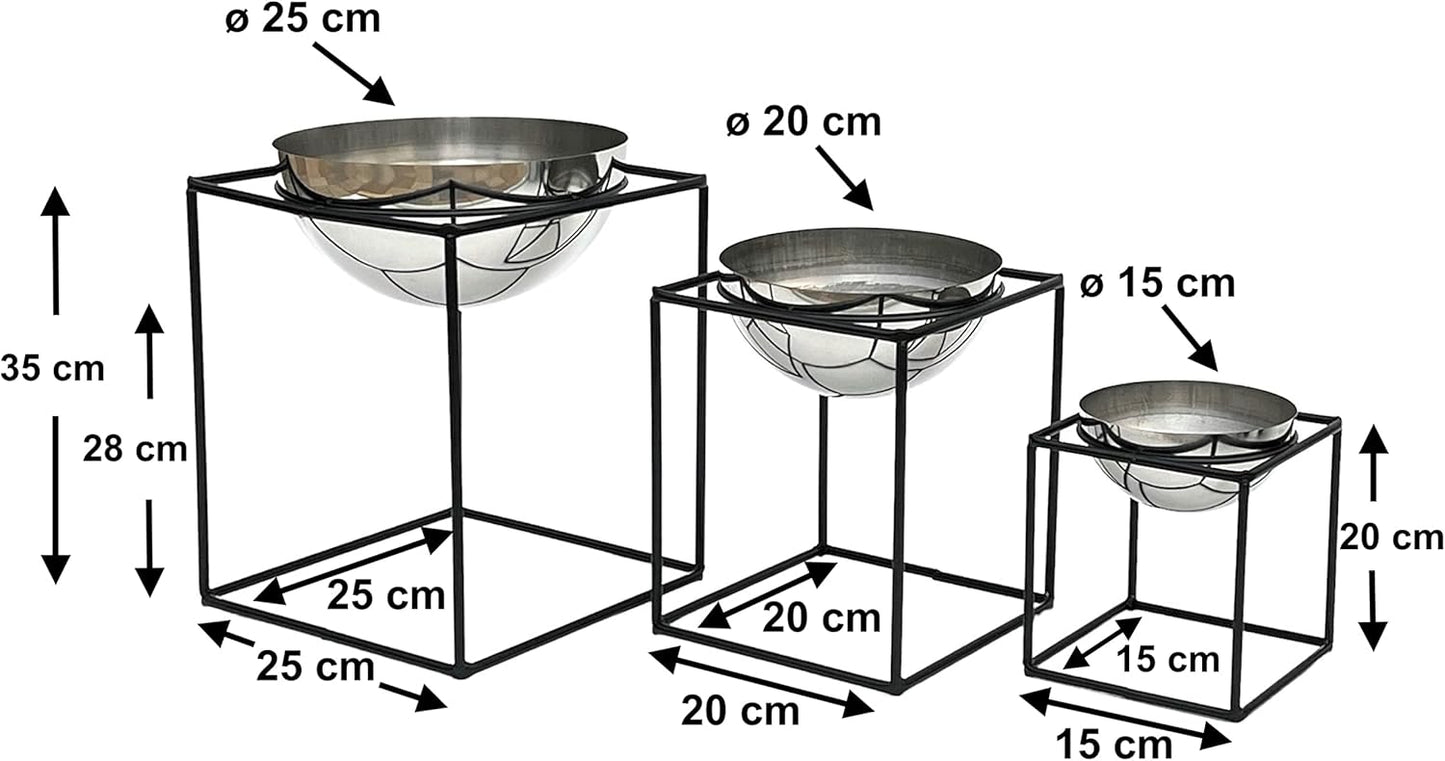 3-teiliges Blumenhocker-Set 96256