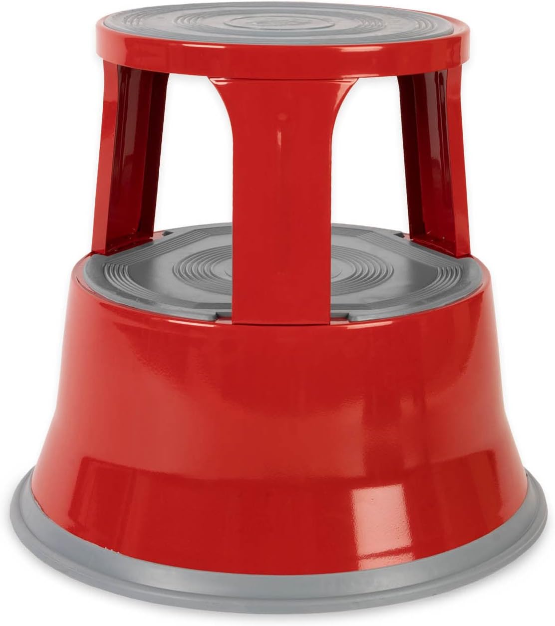 Rollhocker/Elefantenfuss, Rot Metall
