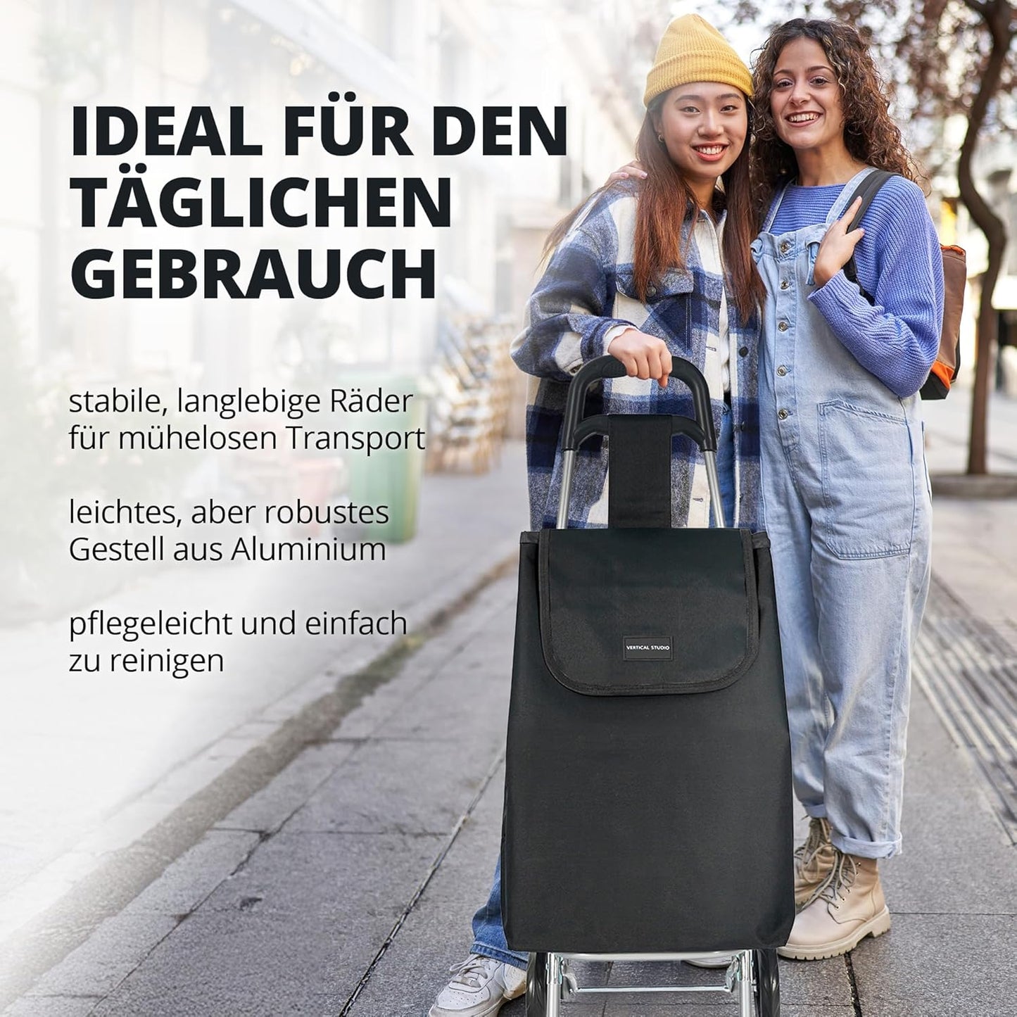 Einkaufstrolley, Schwarz
