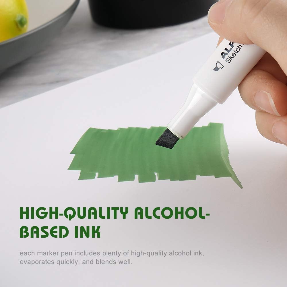 ALP-Serie - Permanent Marker Set mit Doppeltipps (80 Farben), 80 farben
