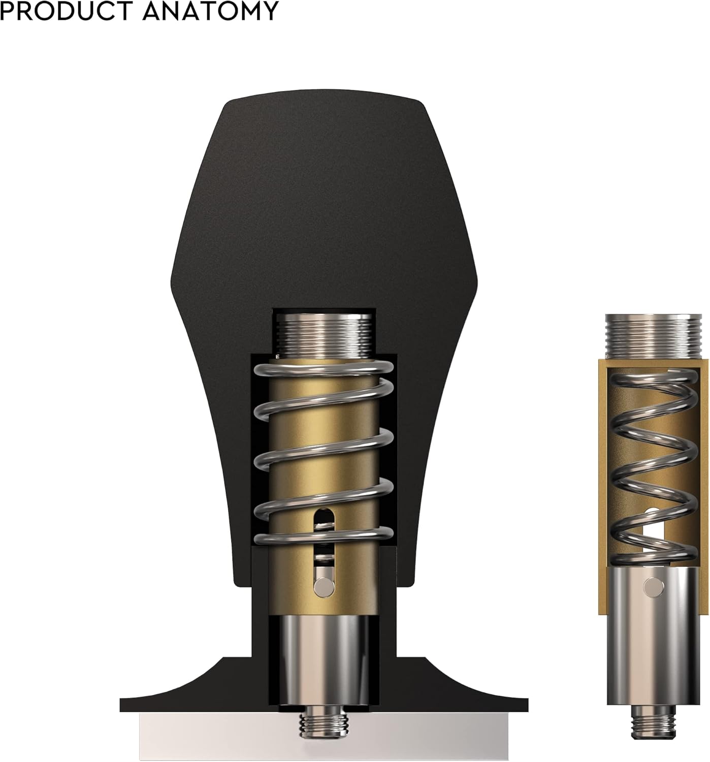 Kaffee Tamper mit Druckregulierung, 53.3mm - Ripple Base
