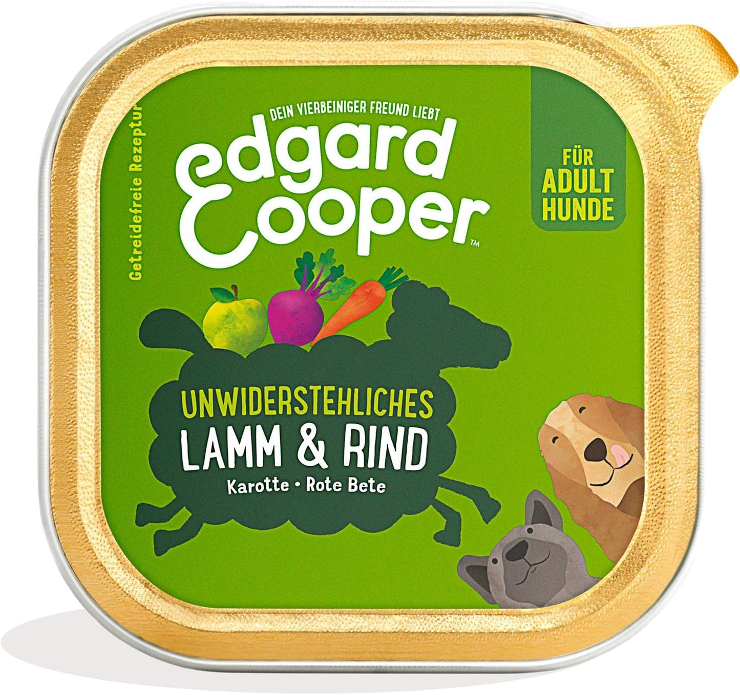 Hundefutter nass, Lamm/Rind, 150 g (11er Pack)