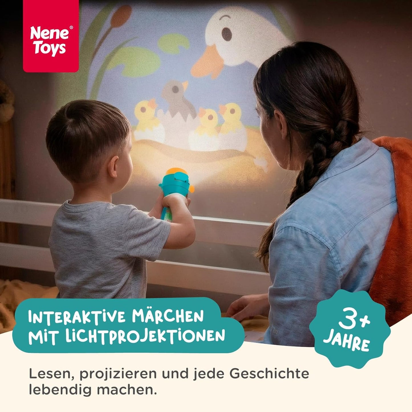 Interaktives Märchenbuch mit Projektor-Taschenlampe