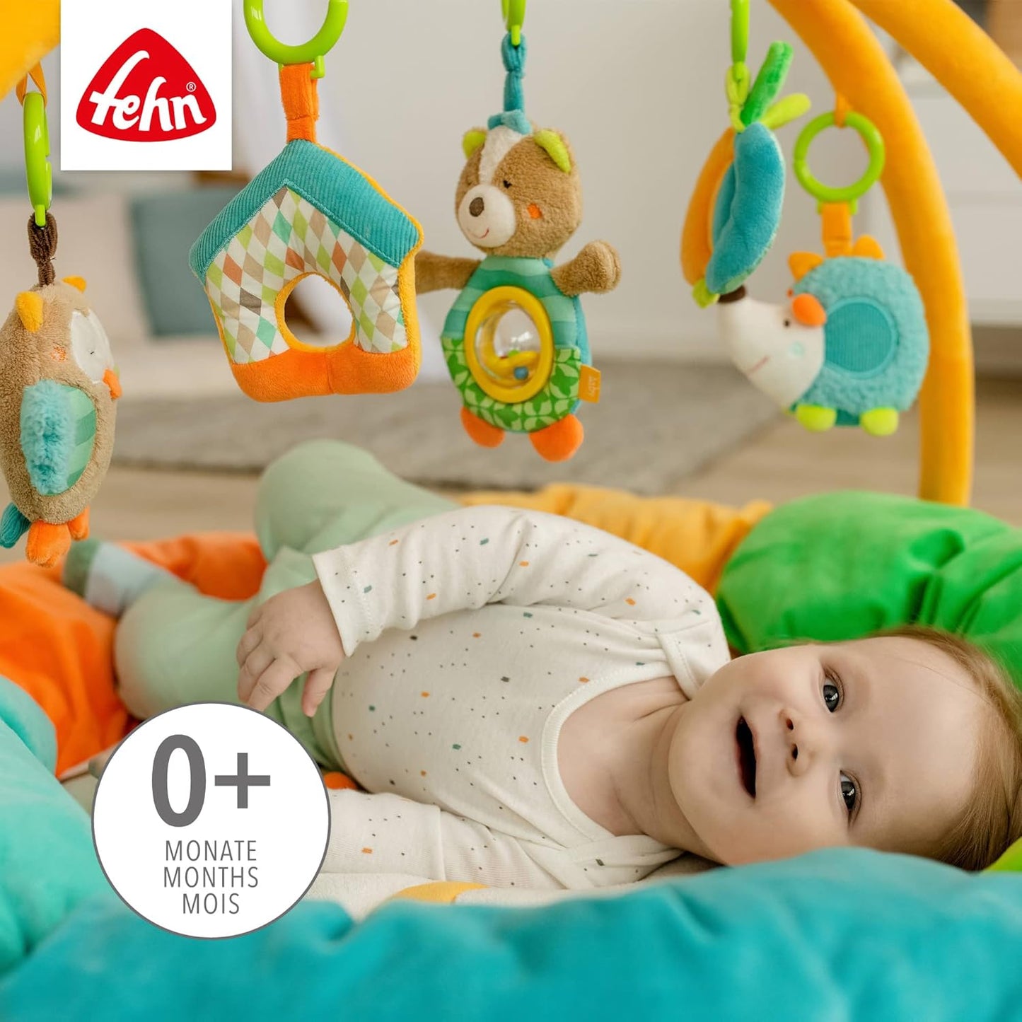 3-D-Activity-Nest Spielbogen Eule mit Spielzeugen, Eule