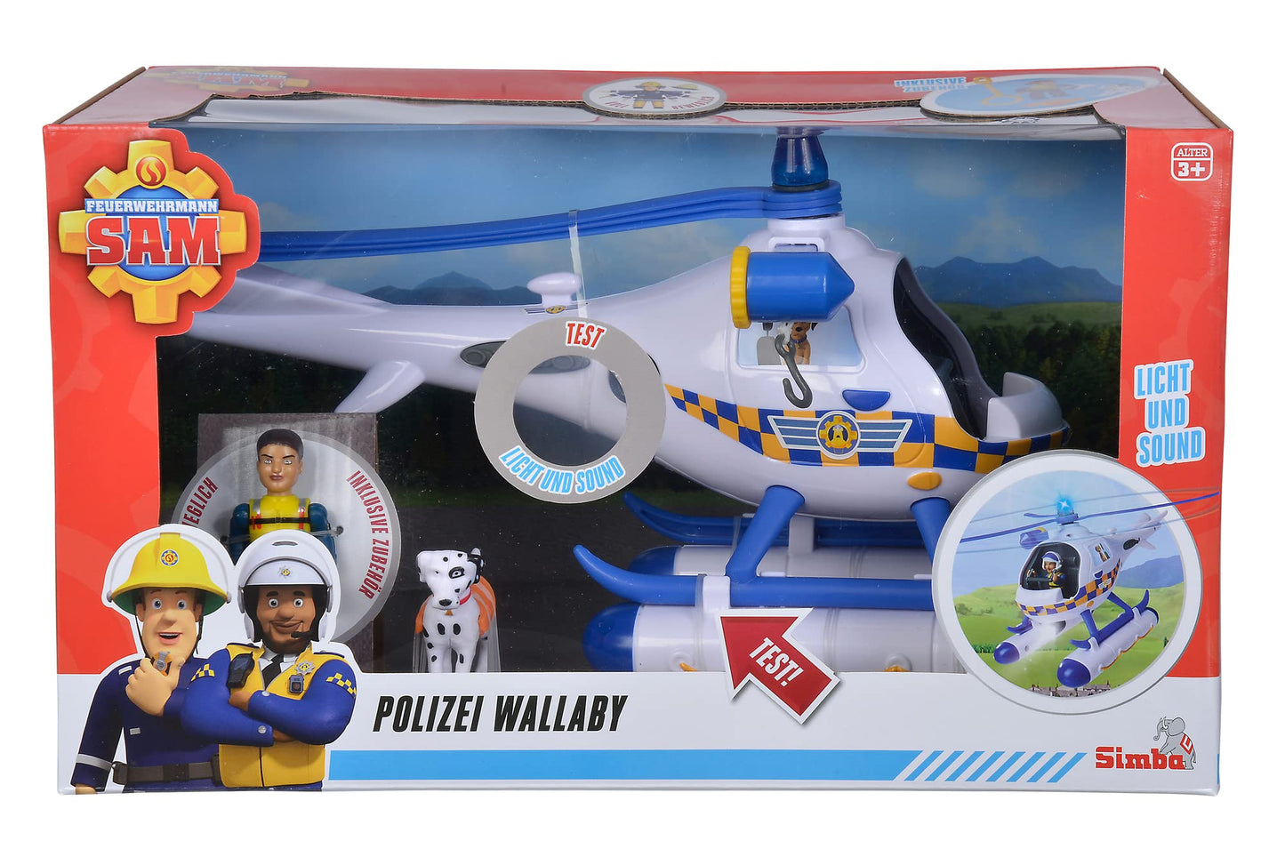 Feuerwehrmann Sam Polizei Wallaby, Spielfahrzeug