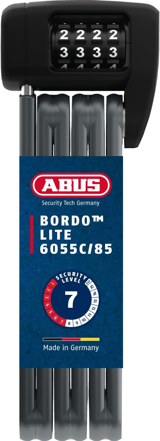 Faltschloss Bordo Lite 6055C/85, Schwarz 85 cm Single