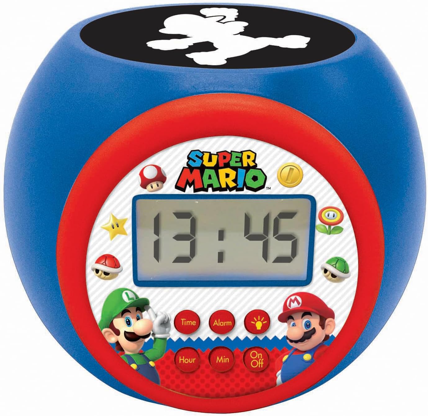 Super Mario Projektorwecker mit Nachtlicht, Super Mario