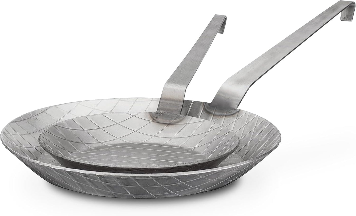 Bratpfannen-Set aus Eisen, 20cm & 28 cm