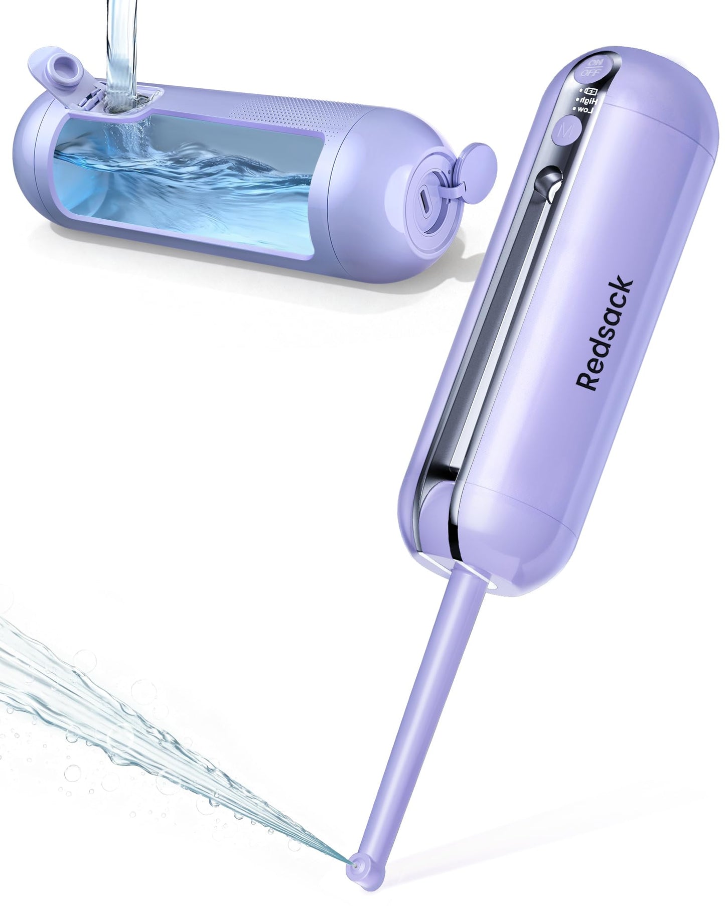 Wiederaufladbares Reisebidet mit Wasserspeicher, Lila