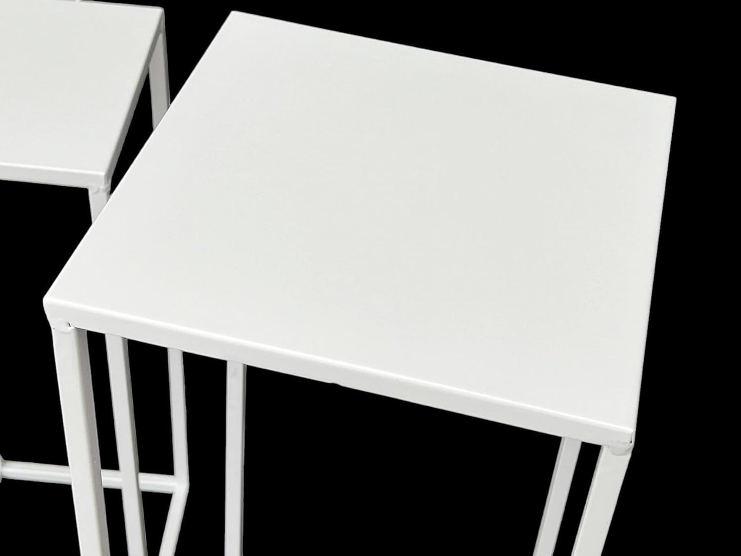3-teiliges Blumenhocker & Beistelltisch-Set