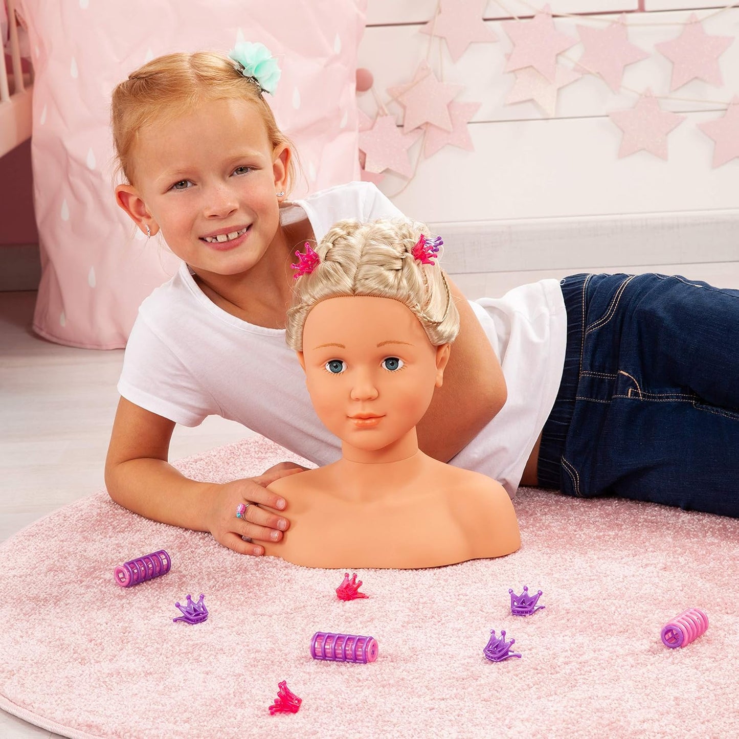 Schmink- und Frisierkopf Super Model Set