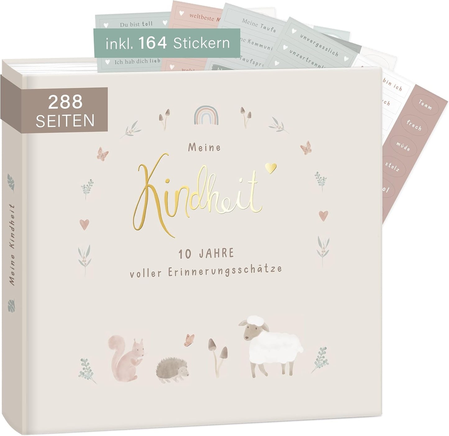 Erinnerungsalbum "Meine Kindheit", mit Stickerset, Wald