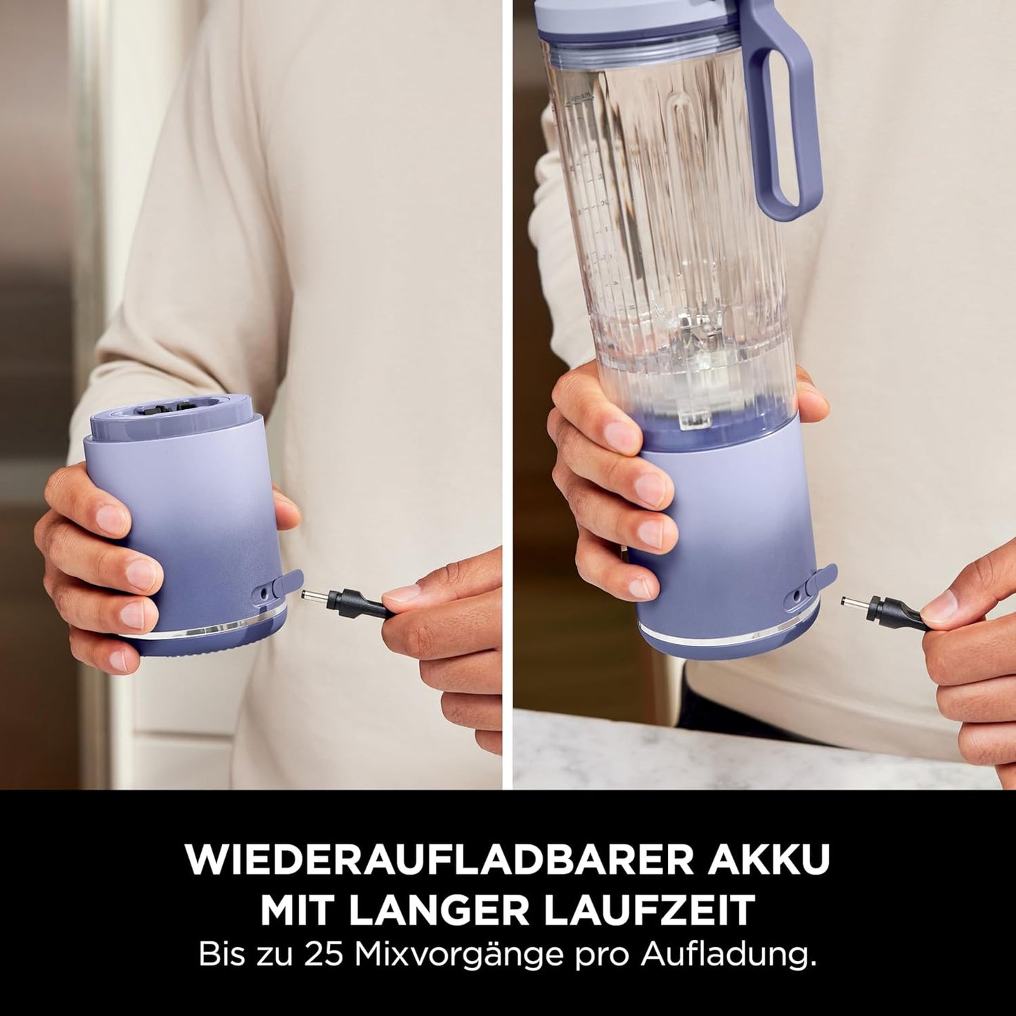 Tragbarer Mixer für Smoothies, Lavendel