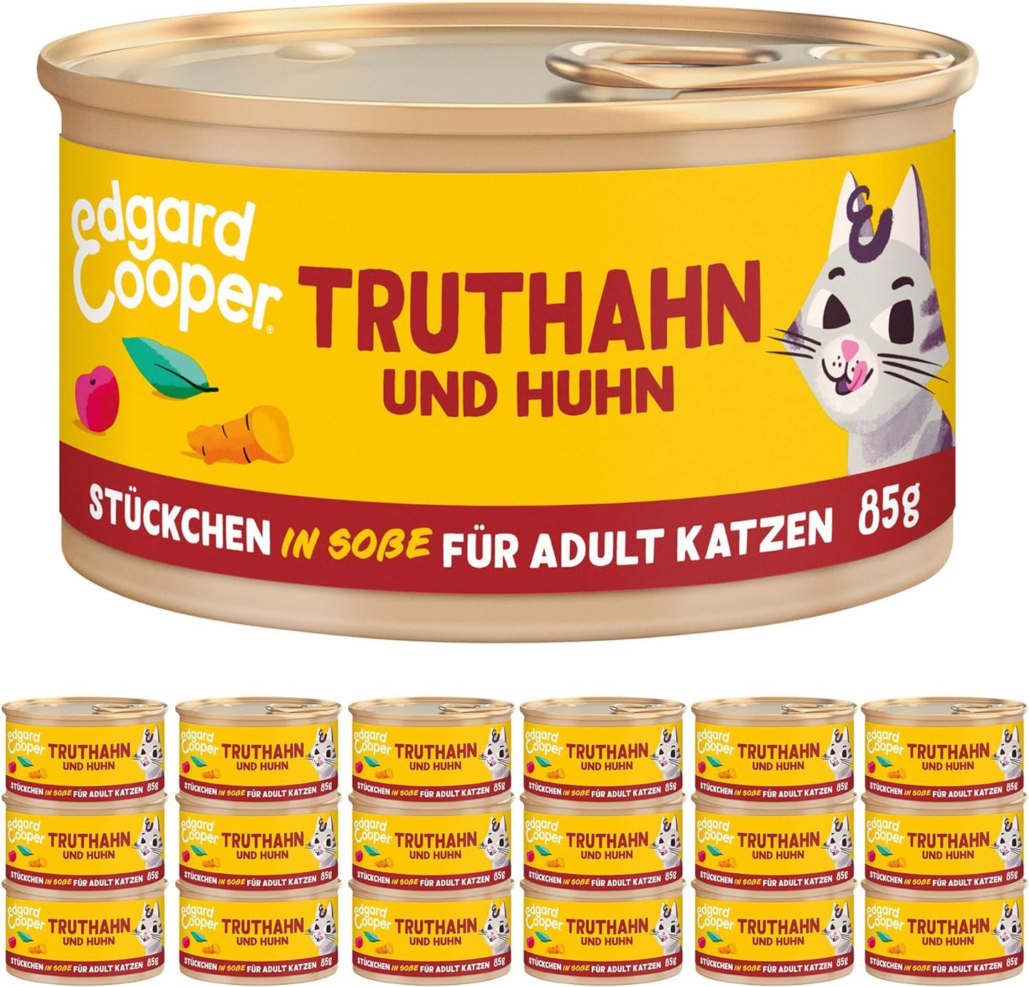 Stückchen in Sosse, Truthahn/Huhn