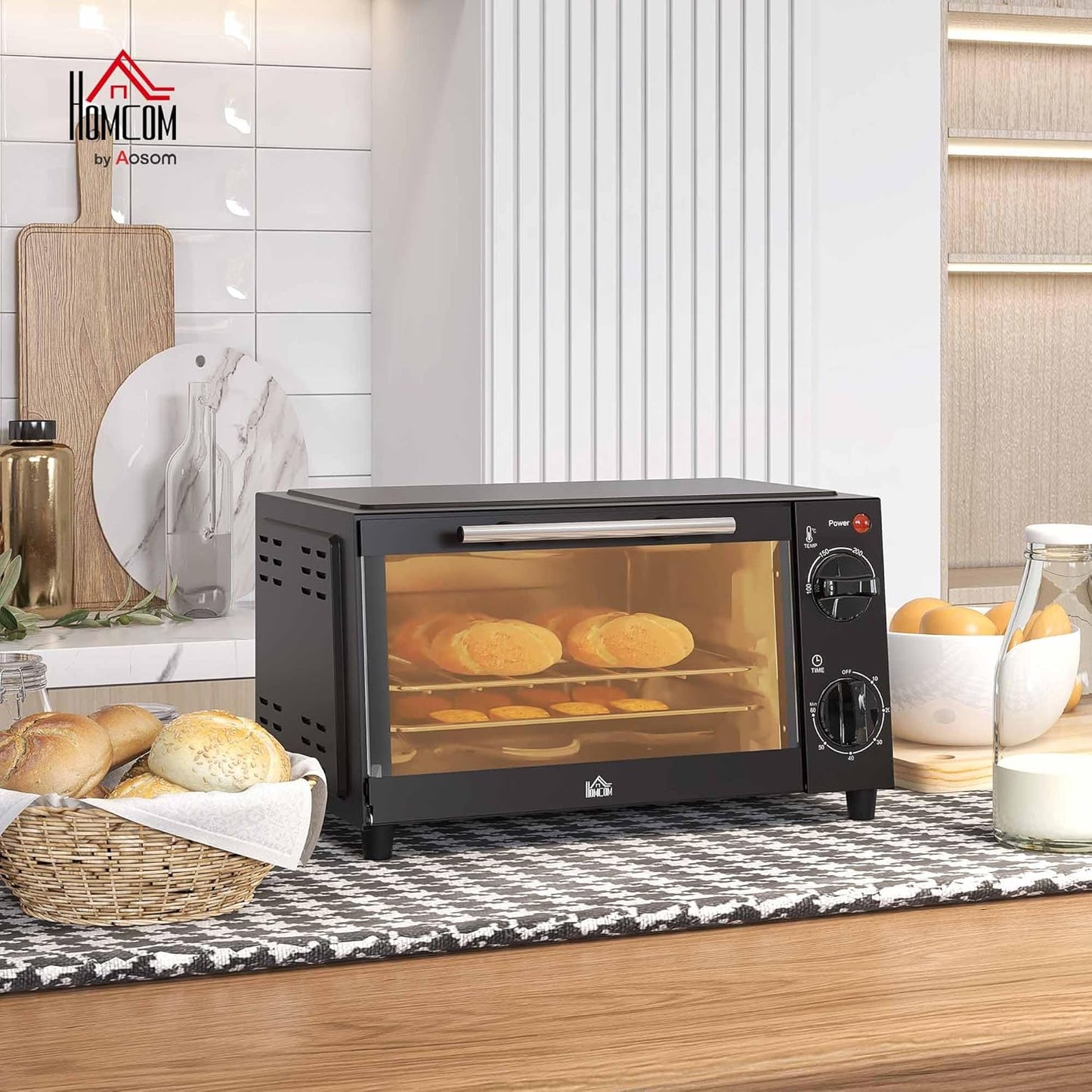 Mini-Backofen 9 L, Schwarz