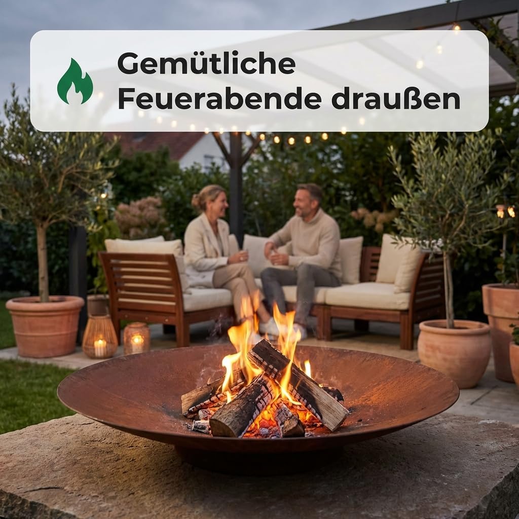 Runde Feuerschale
