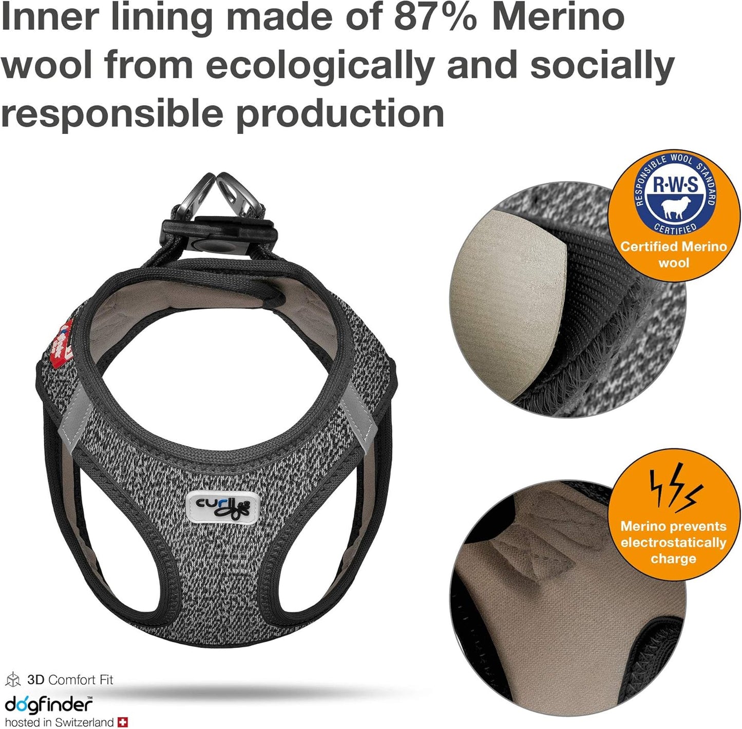 Hundegeschirr Vest Harness, 2XS Black