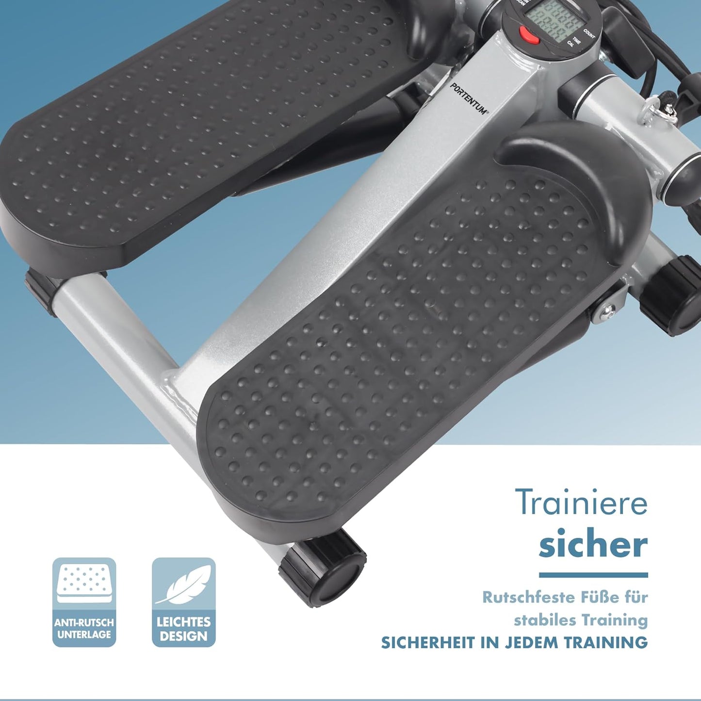 Mini Stepper mit Widerstandsbändern & LCD-Display