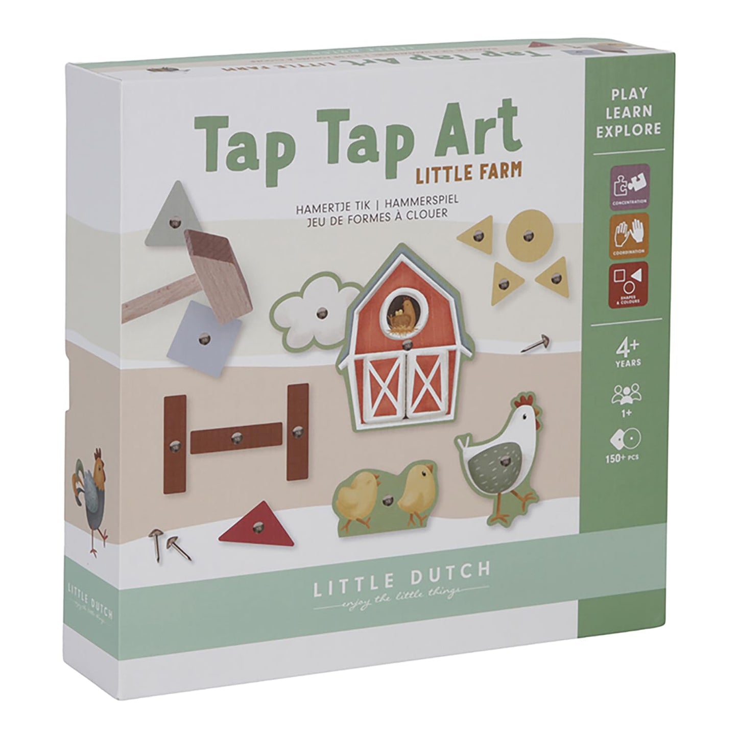 Tap Tap Art Hammerspiel Nagelspiel Little Farm, Little Farm