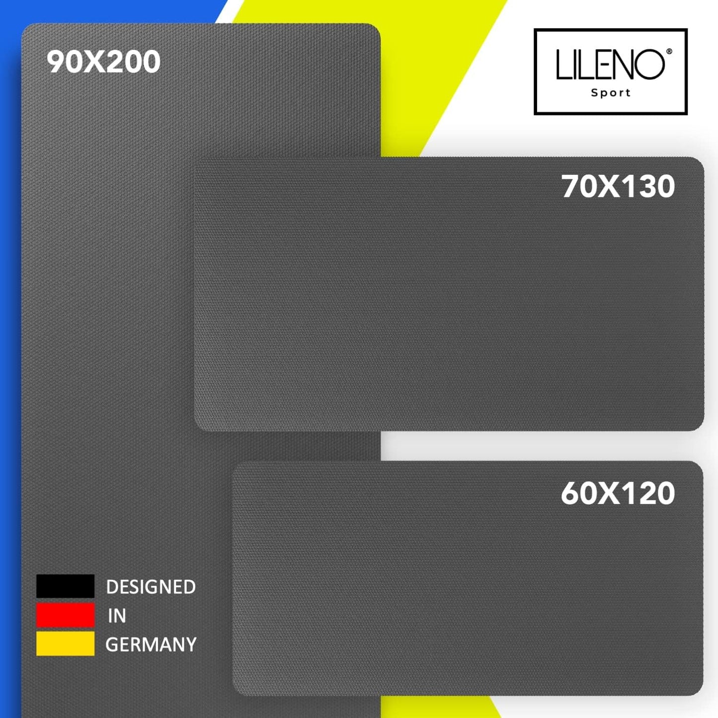 Bodenschutzmatte für Fitnessgeräte (90x200 cm), 90 x 200 cm