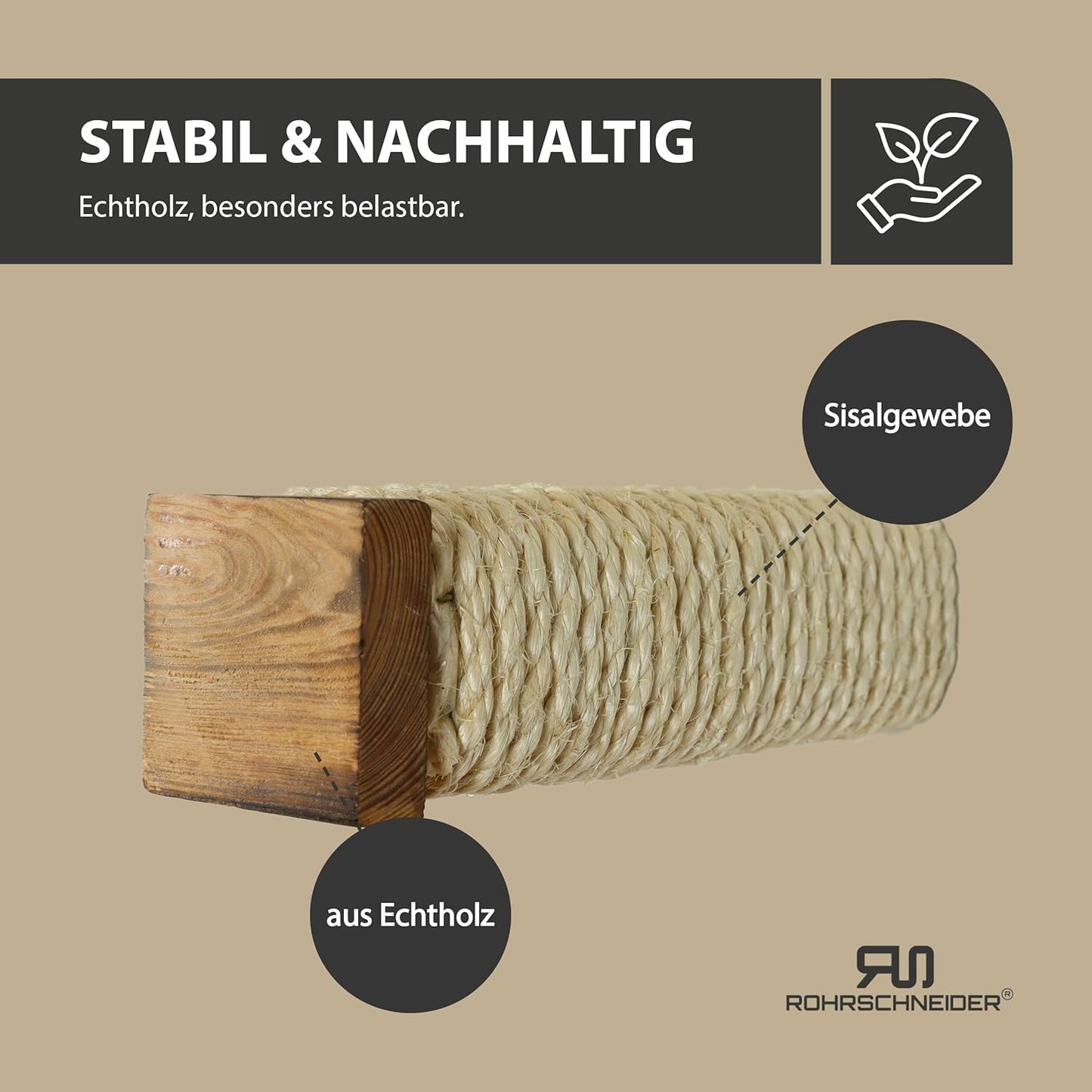Katzentreppe Kletterwand-Set (4 Stück, Holz), 4er Set
