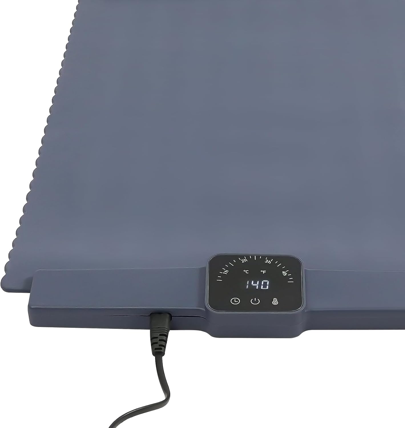 Elektrische Warmhalteplatte mit Timer und Temperaturregler, Blau