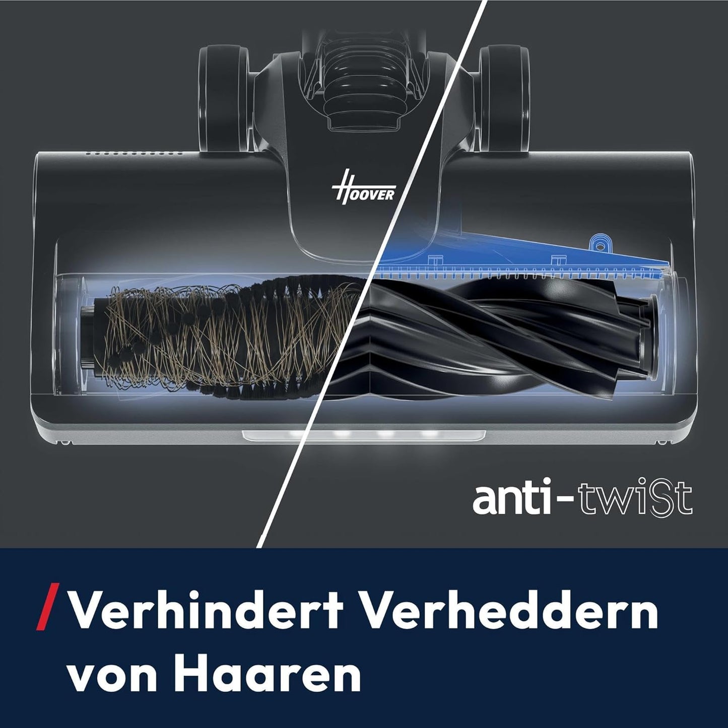 Akku-Staubsauger HF1+ mit Anti-Haarverwicklung und Parkfunktion, Akku Staubsauger Anti-Twist HF1+