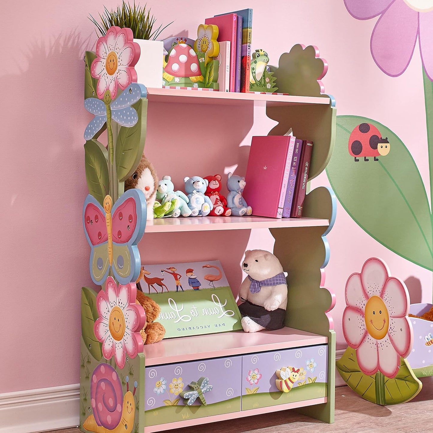 Kinderbücherregal Magic Garden Fantasy Fields, Magic Garden Einzelbett