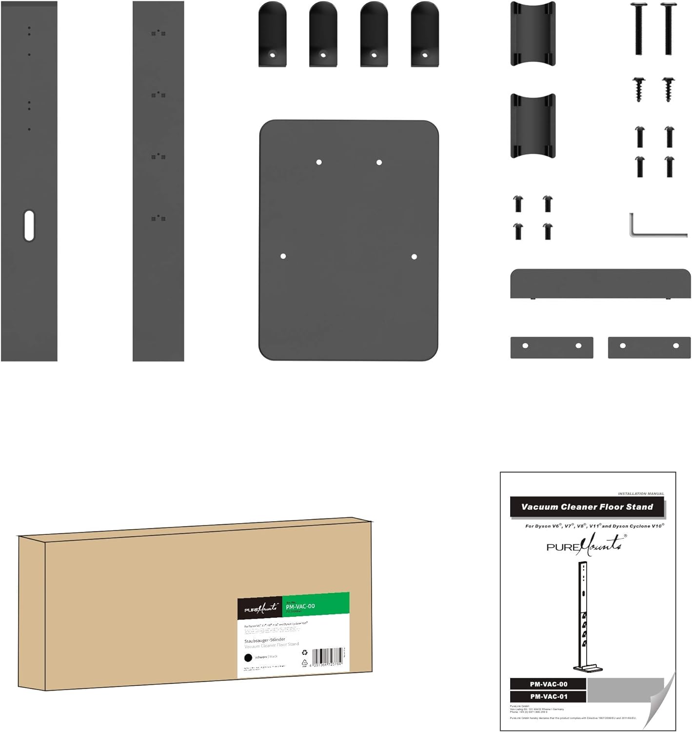 Staubsauger Standfuss Organizer, für Staubsauger /  4x Zubehör-Halterungen