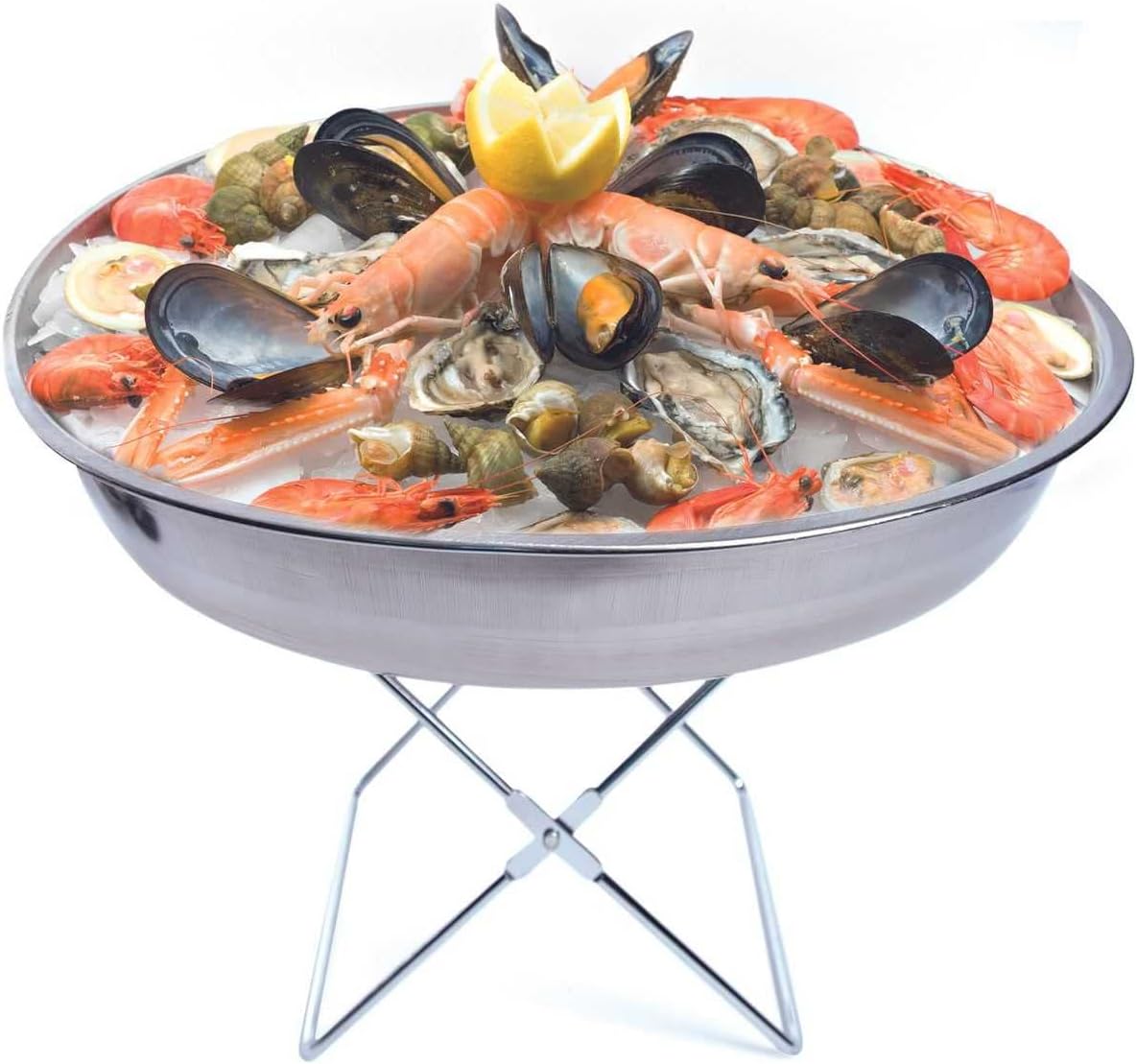 Meeresfrüchte-Tablett mit Austernmesser