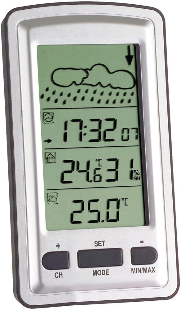Axis Funk-Wetterstation mit Wettervorhersage, silber
