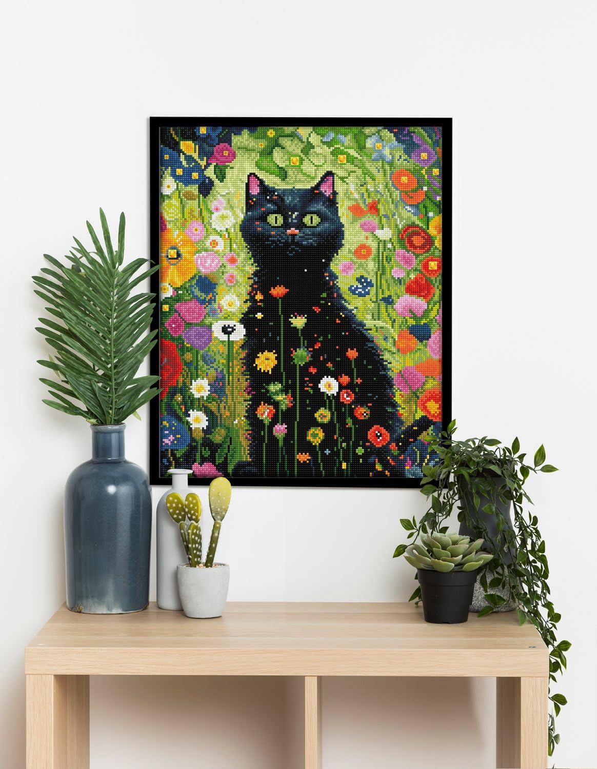 Diamond Painting Katze im Garten