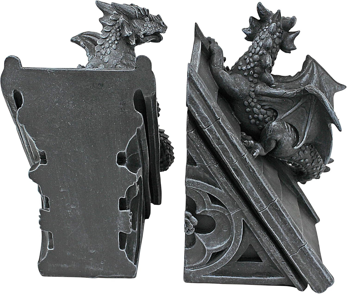 Buchstützen-Set gotischer Schlossdrache, Einzelbett