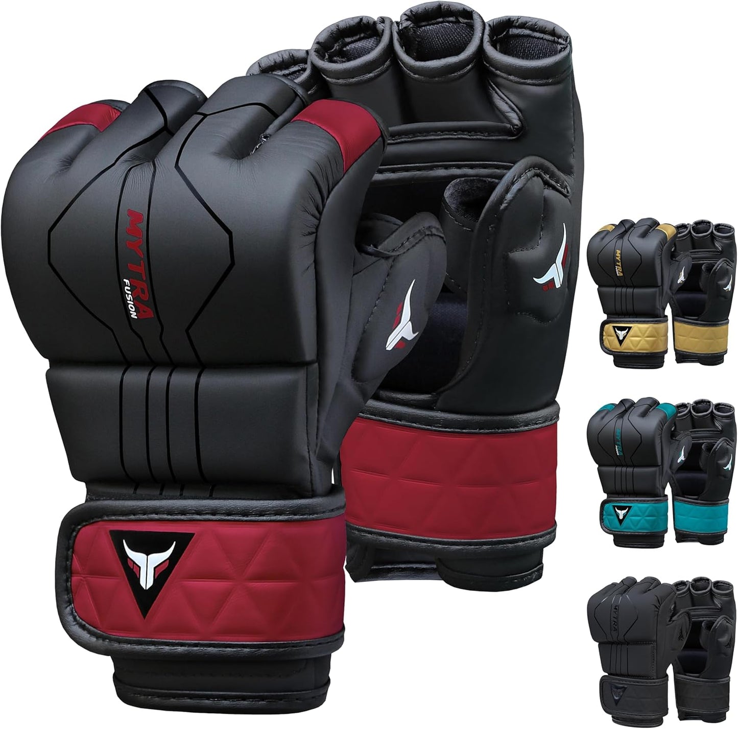 Handschuhe für Kampfsport, S Black/Maroon