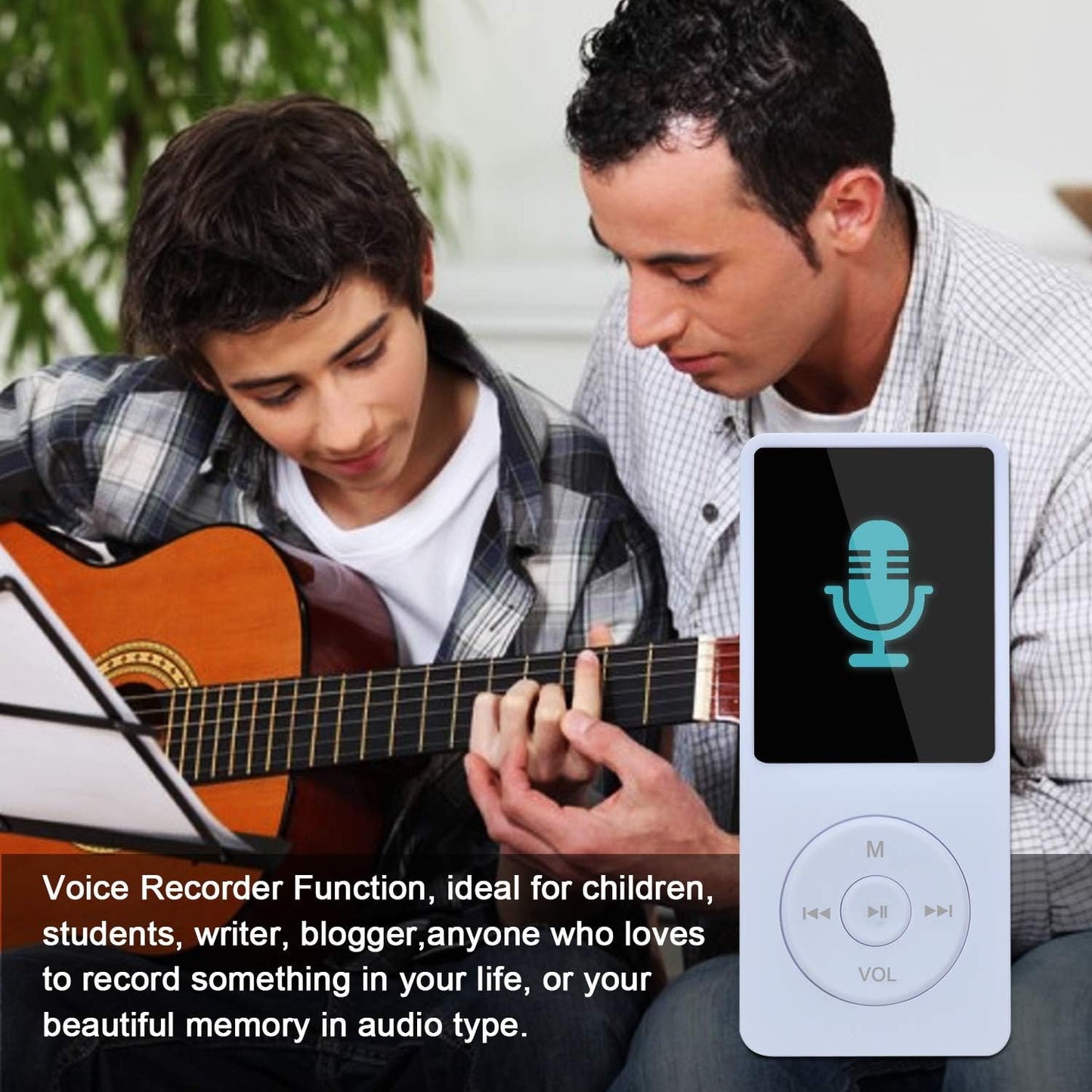 Tragbarer MP3-Player ‎BL-041 mit HiFi-Sound und SD-Support, 8G, Weiss