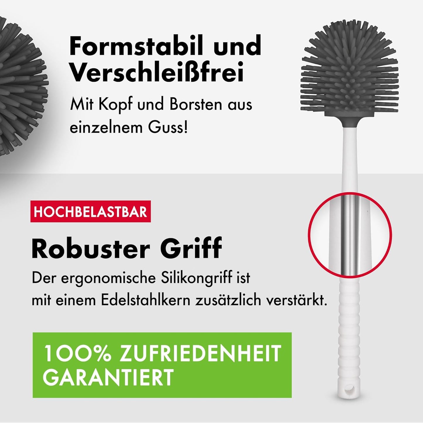 Antibakterielle WC-Bürste, Weiß