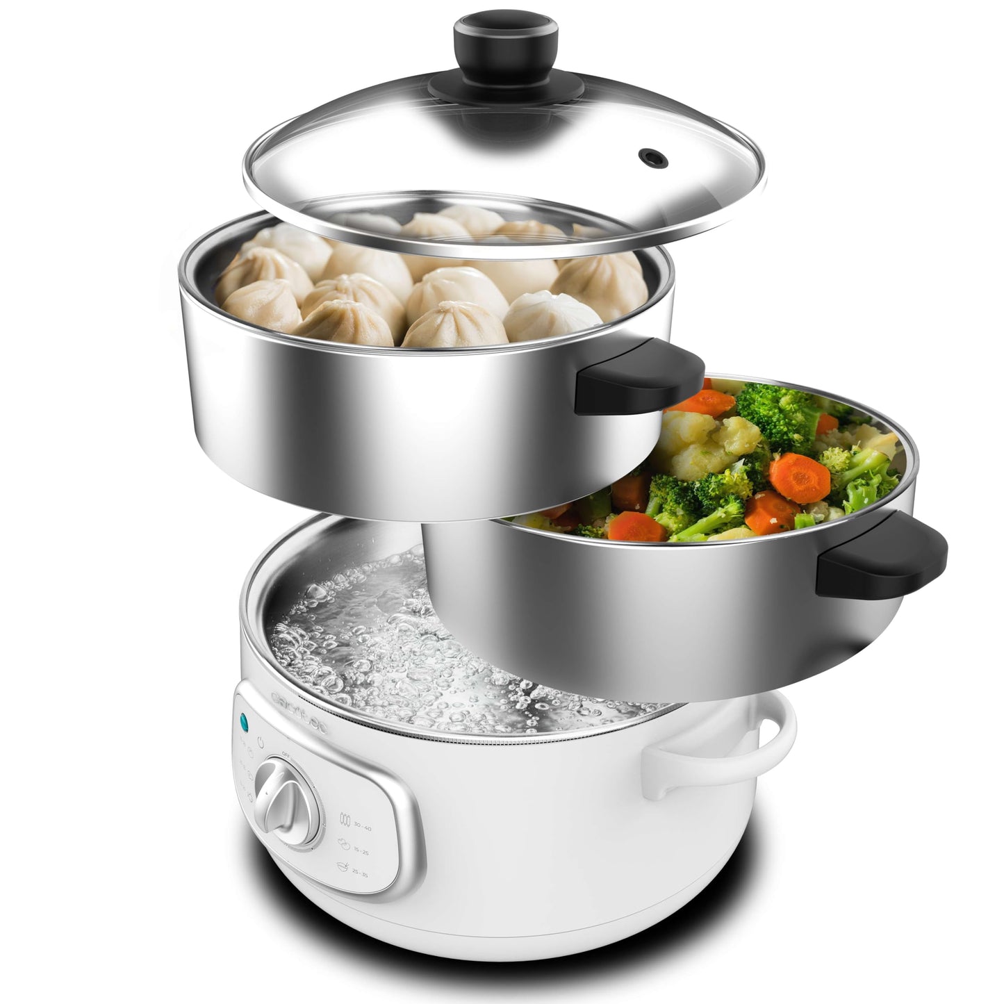 Elektrischer Dampfgarer Vapovita Steelpot 10L