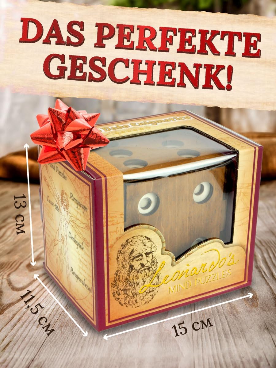 Würfel Geheimbox Leonardo da Vinci Kollektion 5/6 Schwierigkeit