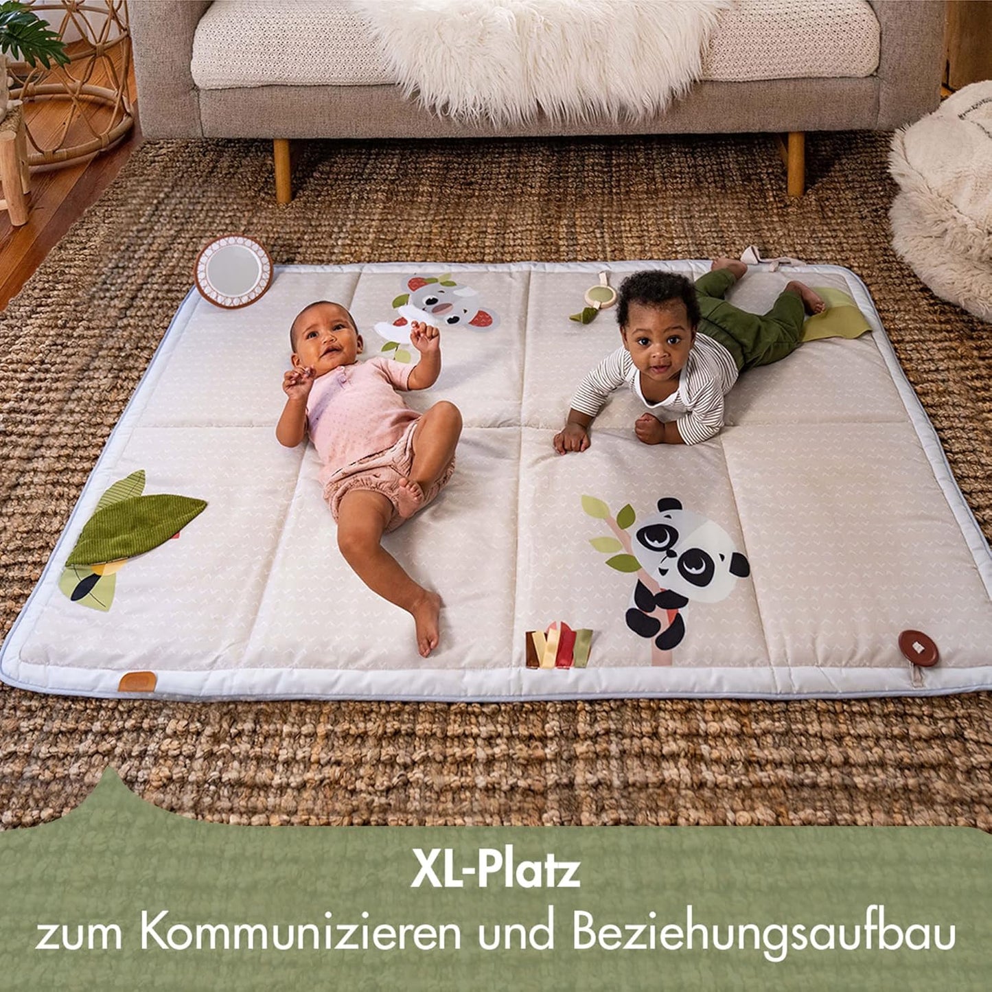 Faltbare Spielmatte Boho Chic mit Aktivitäten (150 x 100 cm), Boho Chic