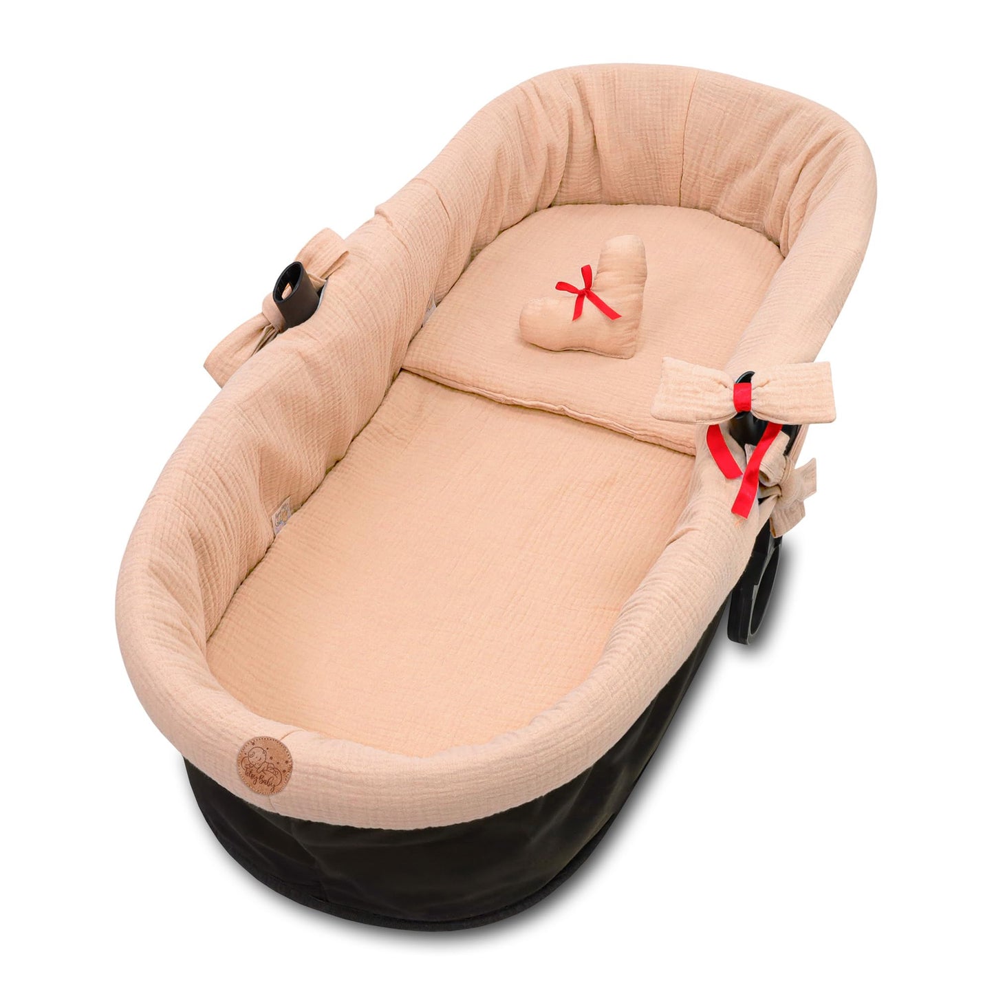 Stubenwagen-Nestchen Set, Beige 3er Set