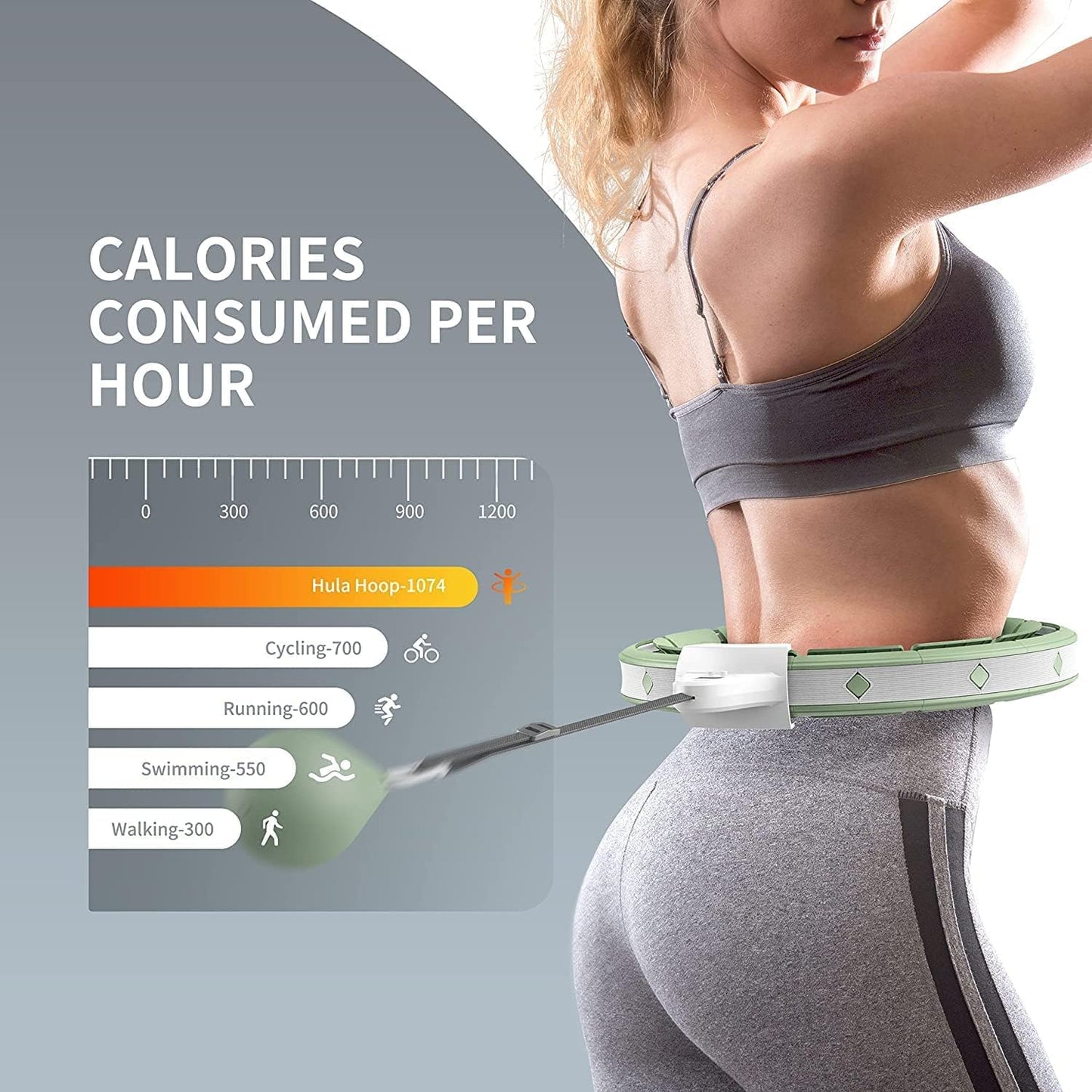 Smart Hula Hoop Reifen, (Smart-Grün)