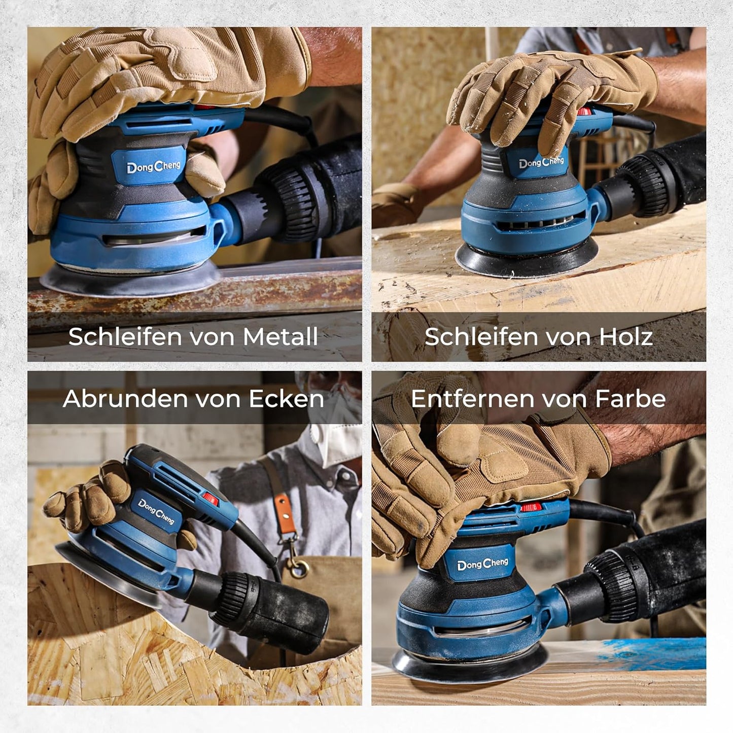 Exzenterschleifer 125mm mit Staubfangbehälter