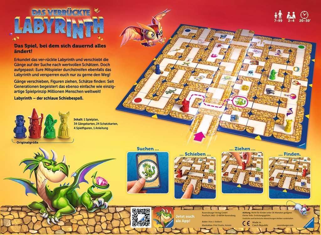 Das verrückte Labyrinth Brettspiel ab 7 Jahren