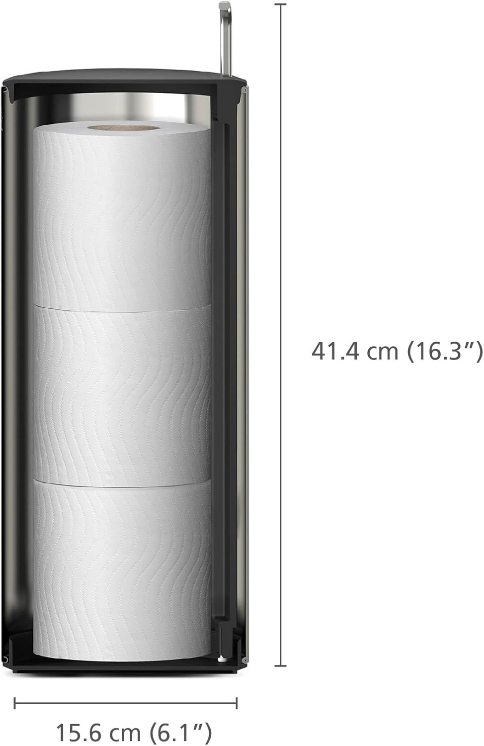 EasyStore Luxe Toilettenpapierhalter Edelstahl verdeckt, Halterung