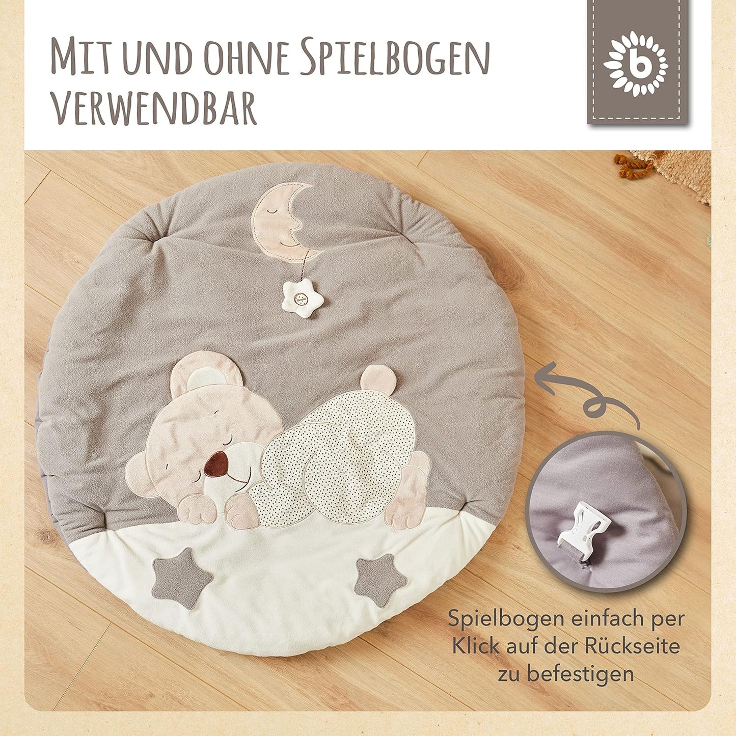 Krabbeldecke mit Spielbogen