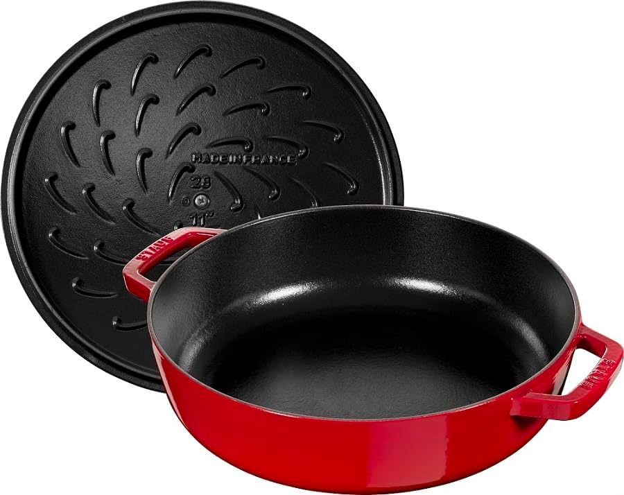 Bräter Chistera Drop, Kirschrot 28 cm
