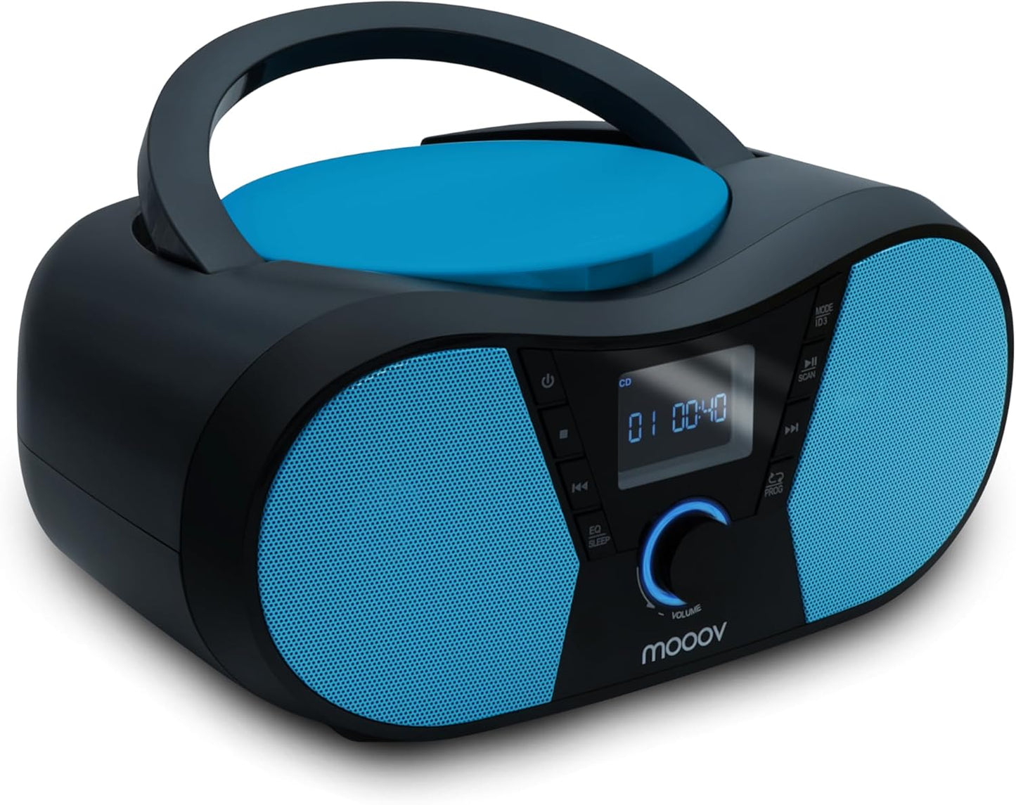 Tragbarer CD-Player mit USB, Schwarz