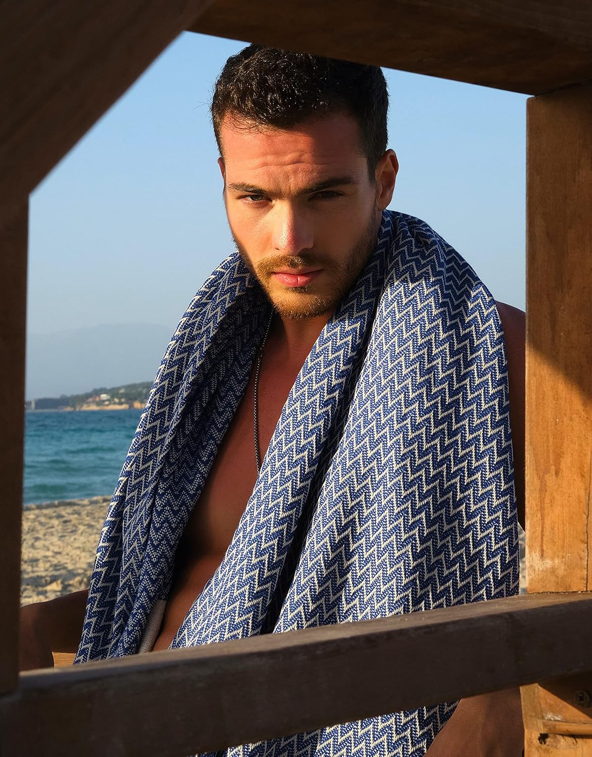 2er-Set Hamamtuch, Mint / Sax Blau