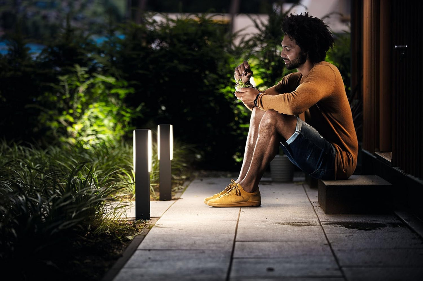 myGardenStratosphere LED-Sockelleuchte, Sockelleuchte|Kaltweisses Licht (mit 500 Lumen)